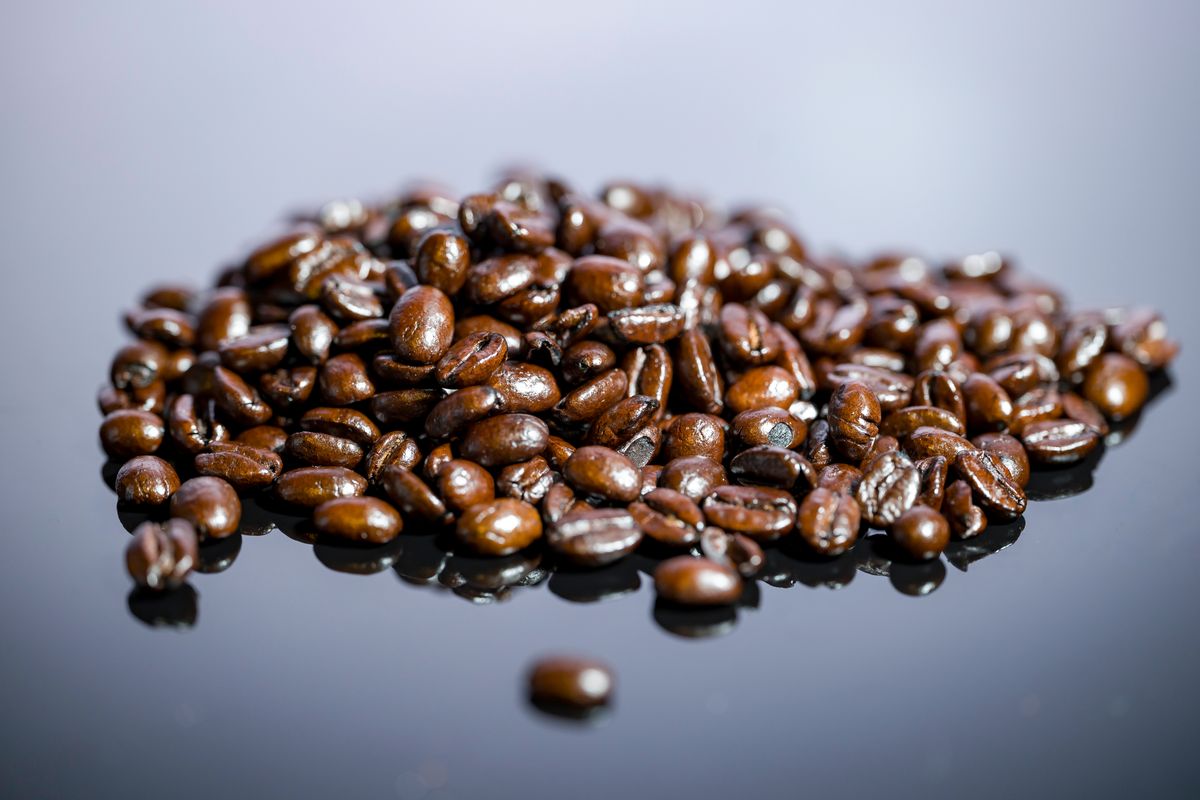 Coffee beans. 