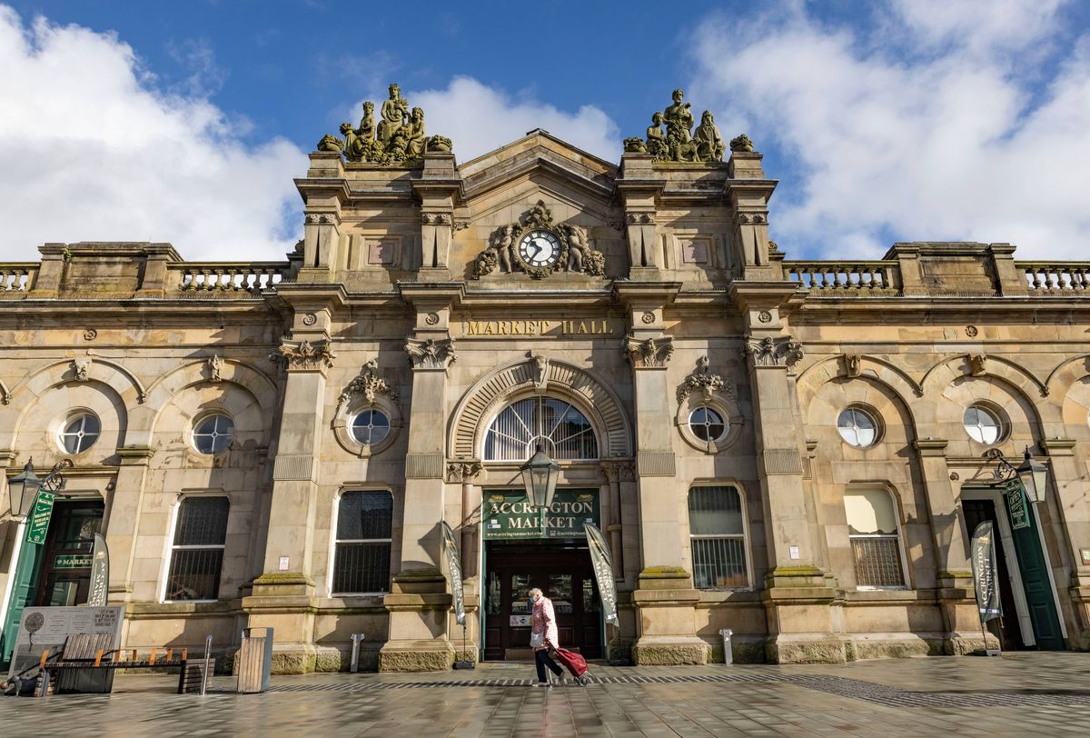 The Victorian Market Hall in Accrington