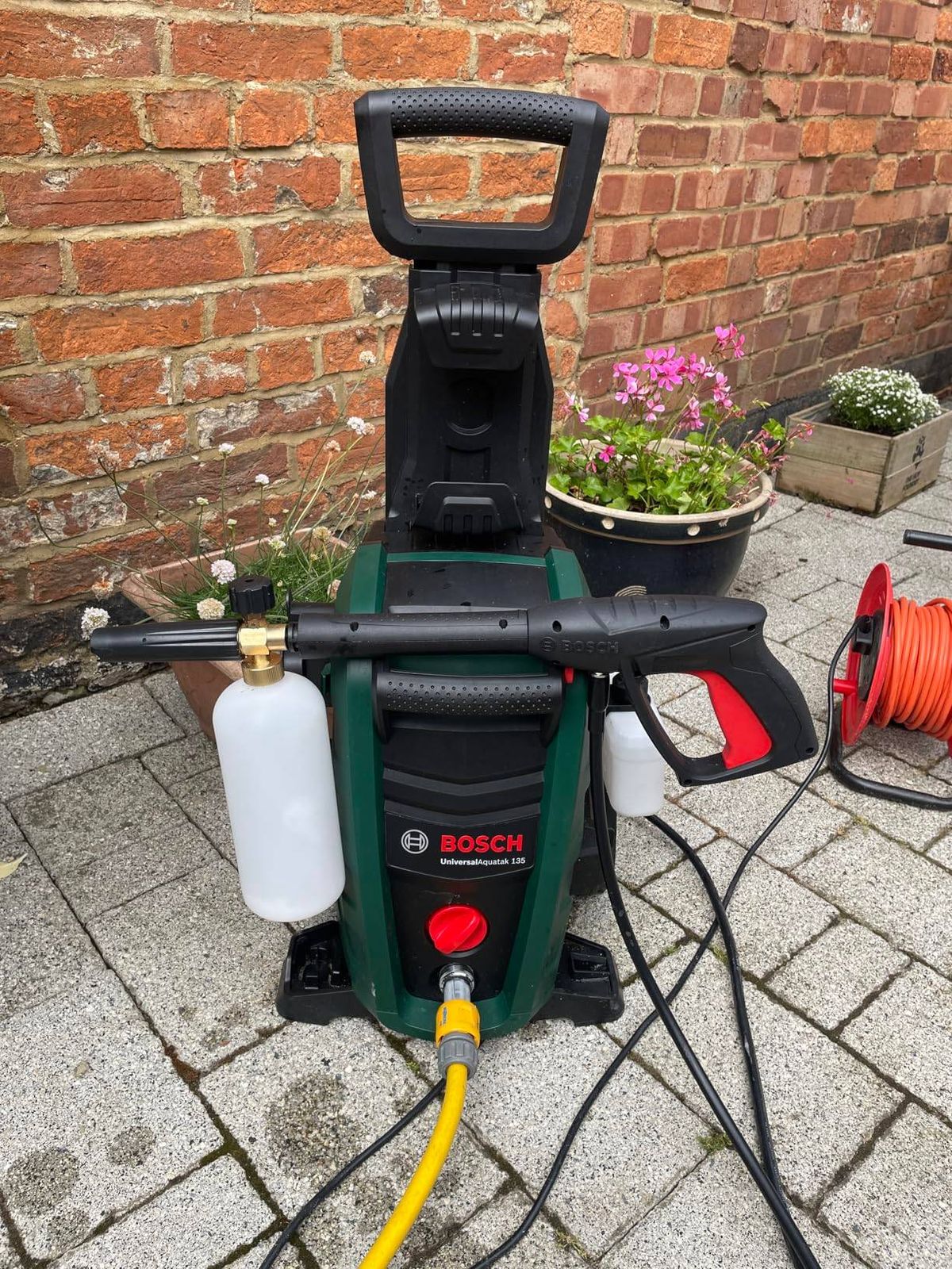 The pressure washer has been reduced at its lowest price