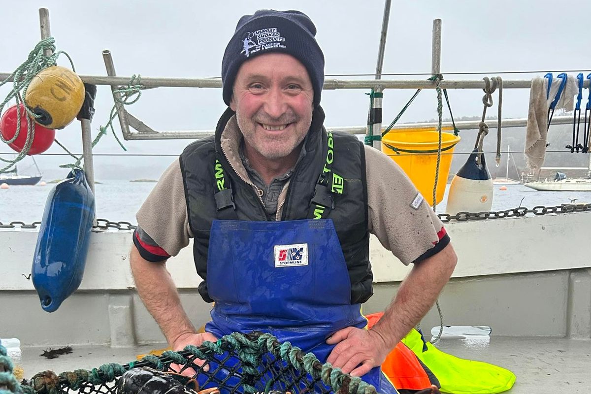 Creel fisherman, Hans Unkles