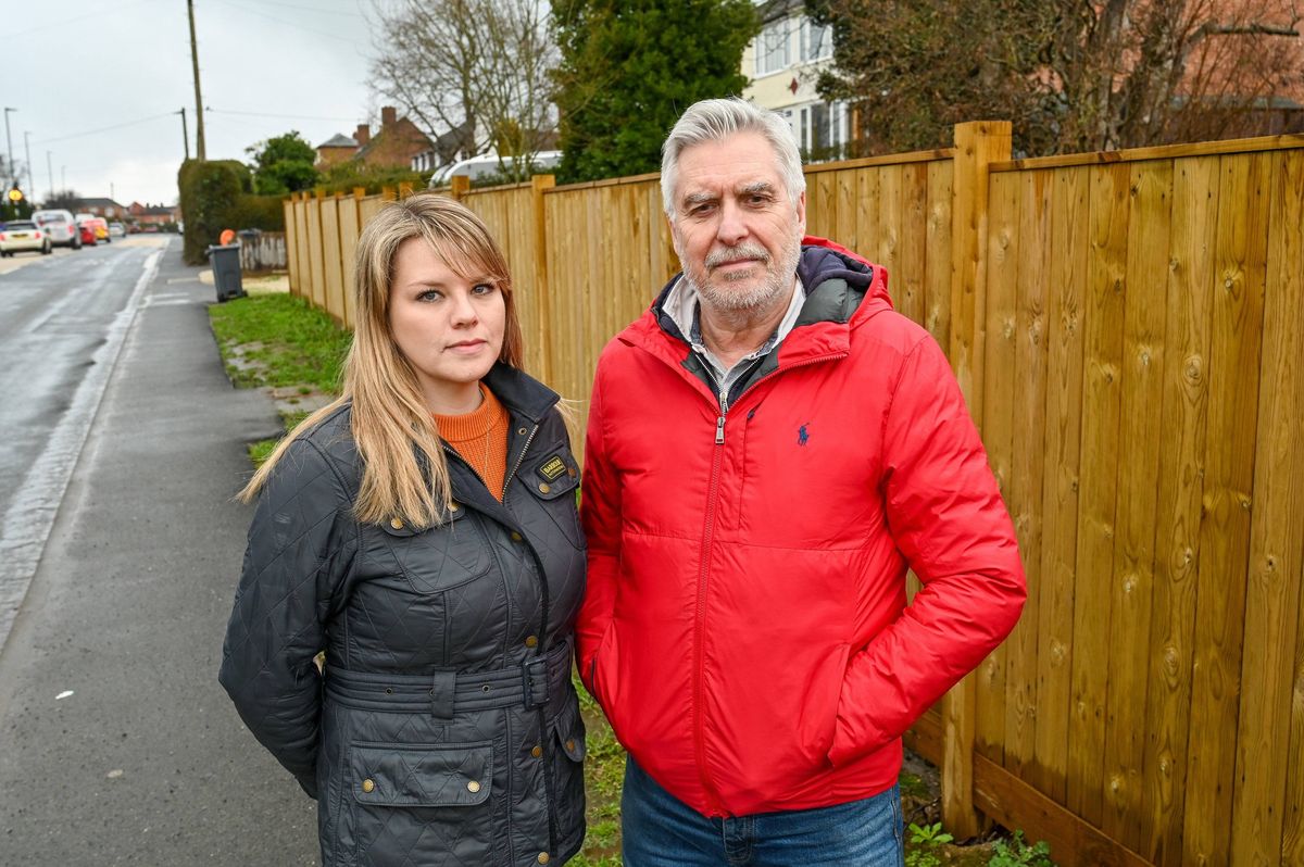 Ian Buswell and his wife Bethany installed the fence around their home to keep their autistic son safe
