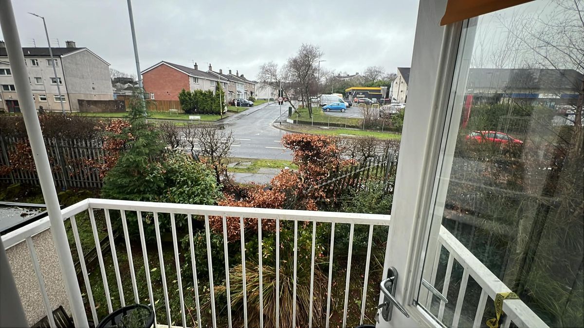 The aftermath of the crash