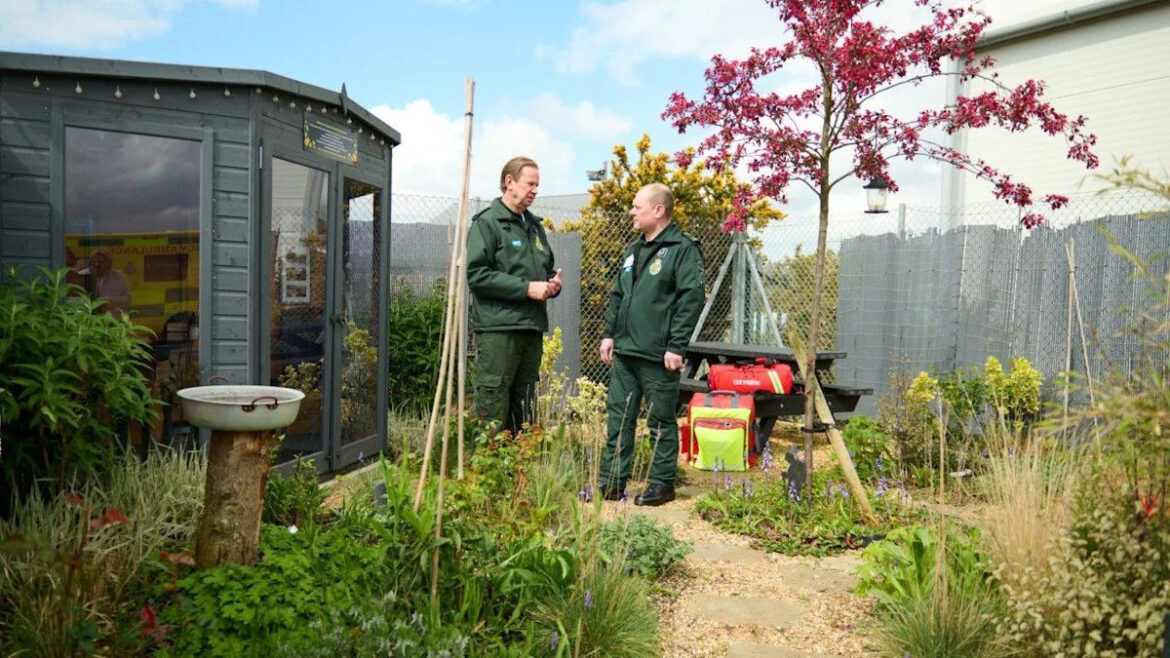 Ambulance charity given £25,000 for staff garden