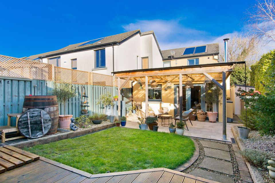 A view of the house from the garden at 14 Castlelyon Avenue, Newcastle, Co Dublin