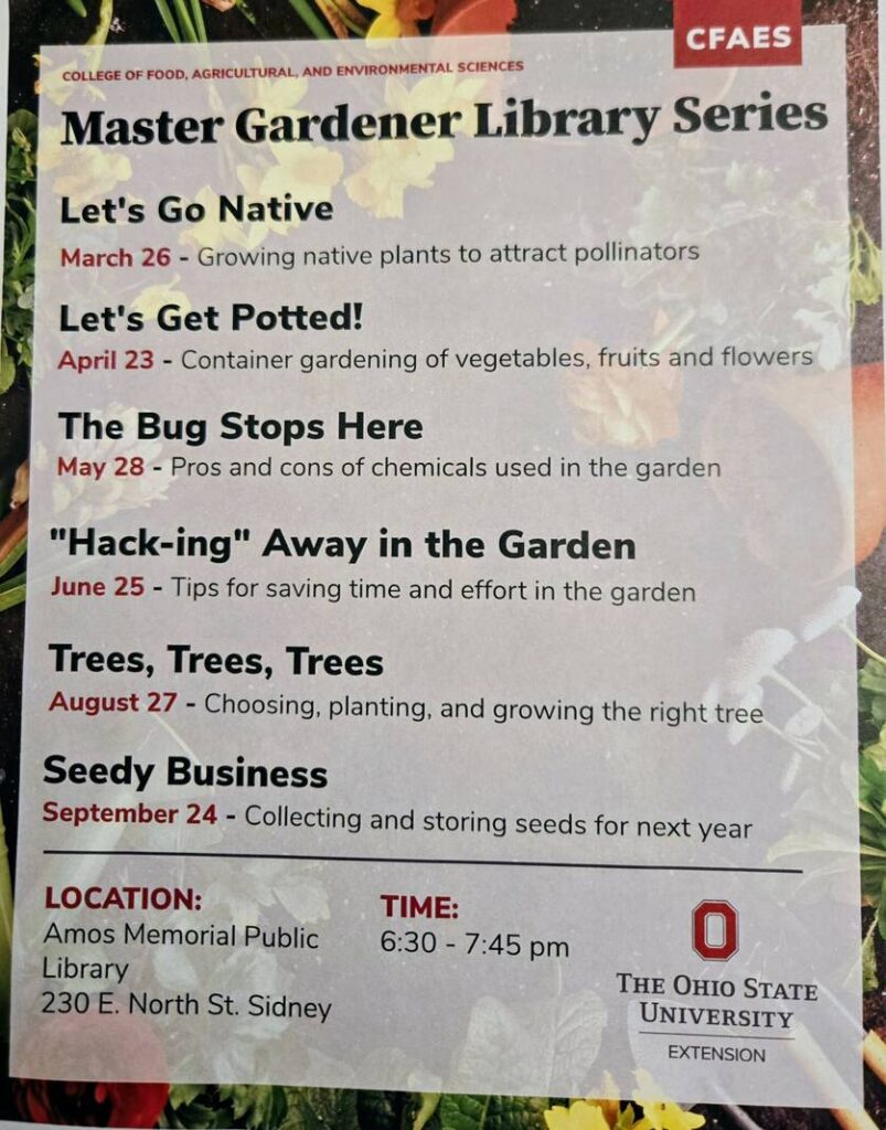 Master gardeners plan presentations at library