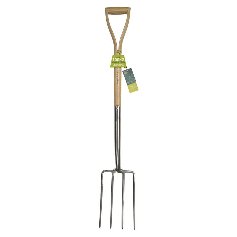 RHS Burgon and Ball stainless steel digging fork