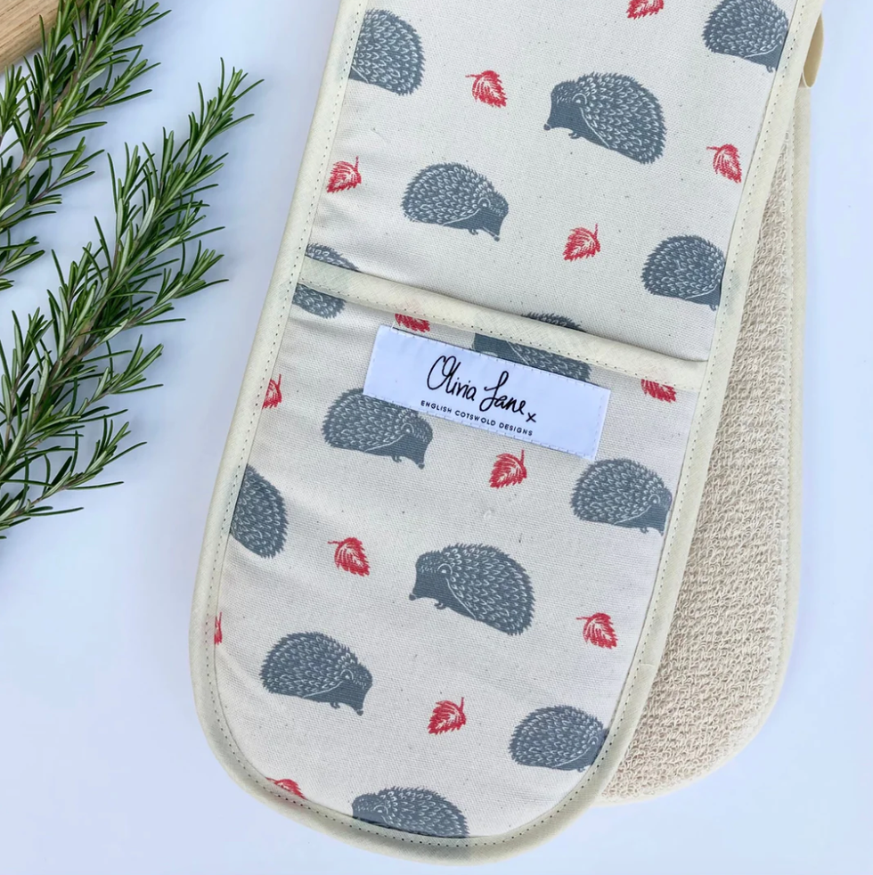 Double Oven Glove - Hedgehog