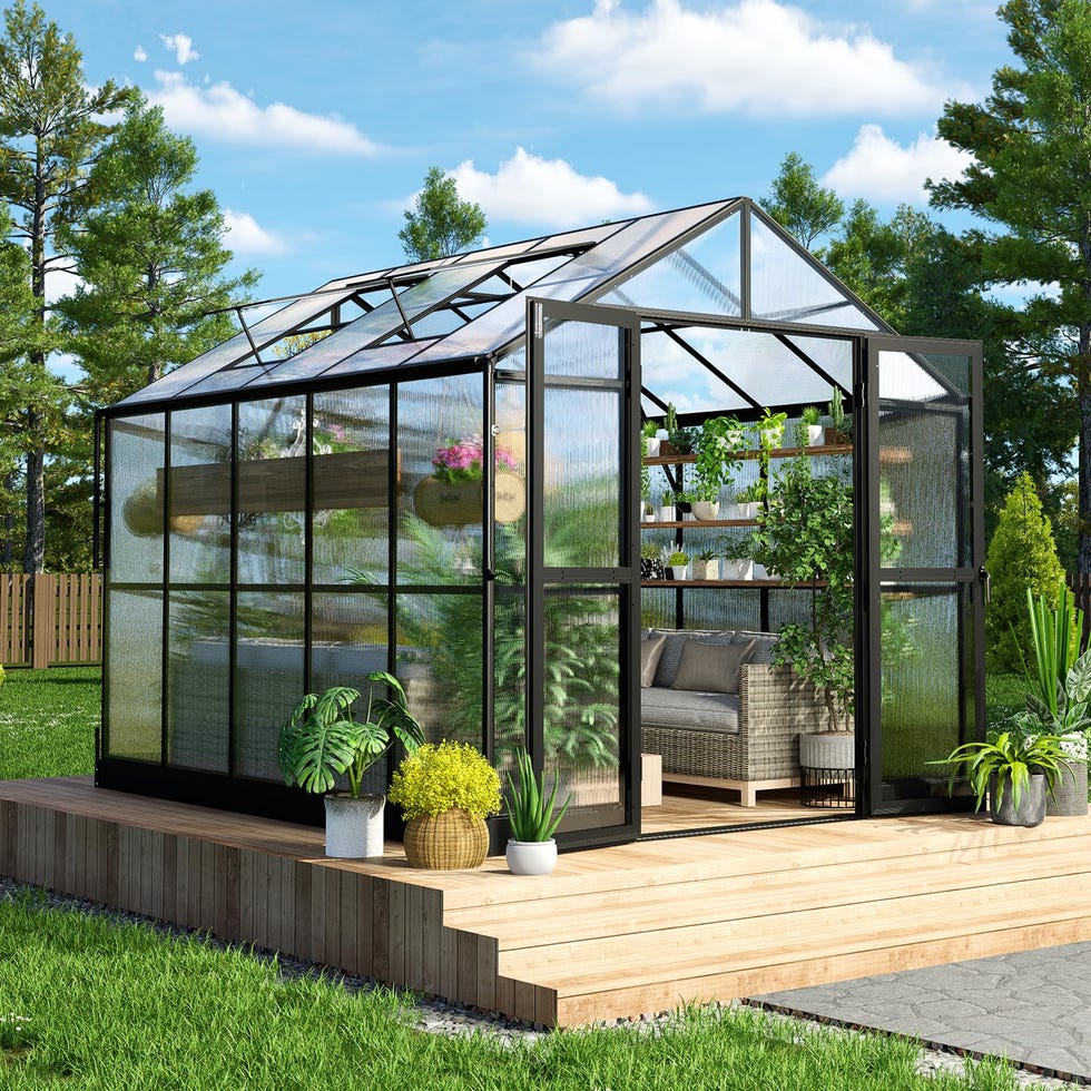 HOWE 8x10 Polycarbonate Greenhouse