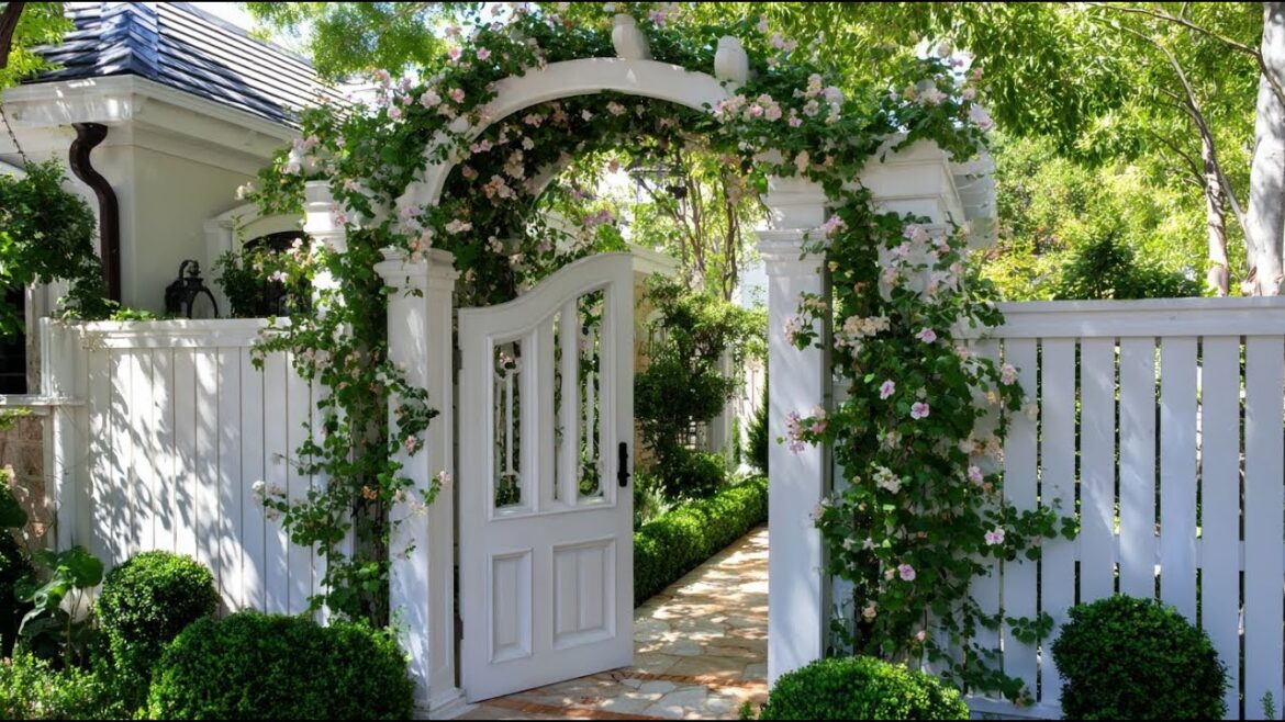 Small Front Yard Ideas: Elegant Garden Makeover with Beautiful Gates & Arches Small Front Yard Ideas: Elegant Garden Makeover with Beautiful Gates & Arches