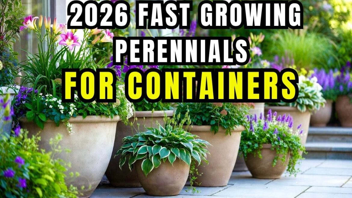 😍10 Fast Growing Perennials for Container Gardening🌿 | fill containers in ONE SEASON😱
