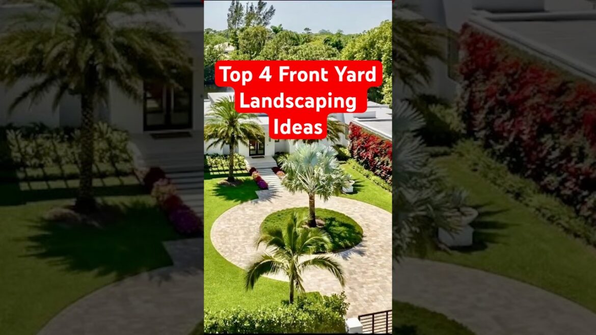 Modern Front Yard Landscaping Ideas | Front Home Garden #youtubeshorts #homegarden #yardlandscaping