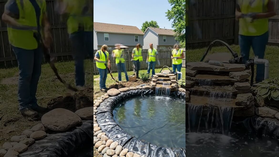 We Built a Koi Pond in 1 Day (DIY Backyard Oasis!)”