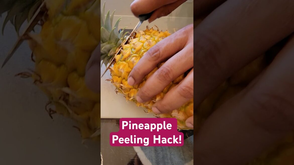 Stop Wasting Your Pineapple! (Pro Peeling Hack) 🍍🔪