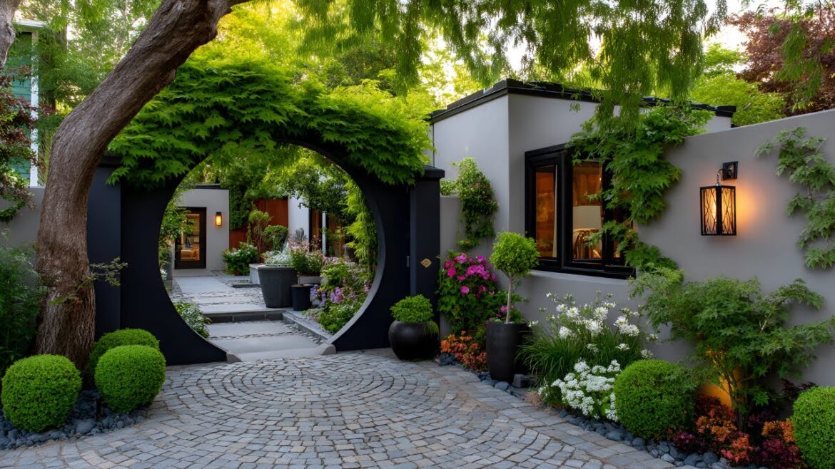 Whimsical Garden Entry | Stylish Small Front Yard Gates & Arches That Inspire
