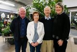 thumbnail: Ronan and Marie O’Conghaile (centre) pictured with Paul and Mary Frances Dwyer the new owners of Ardcarne Garden Centre