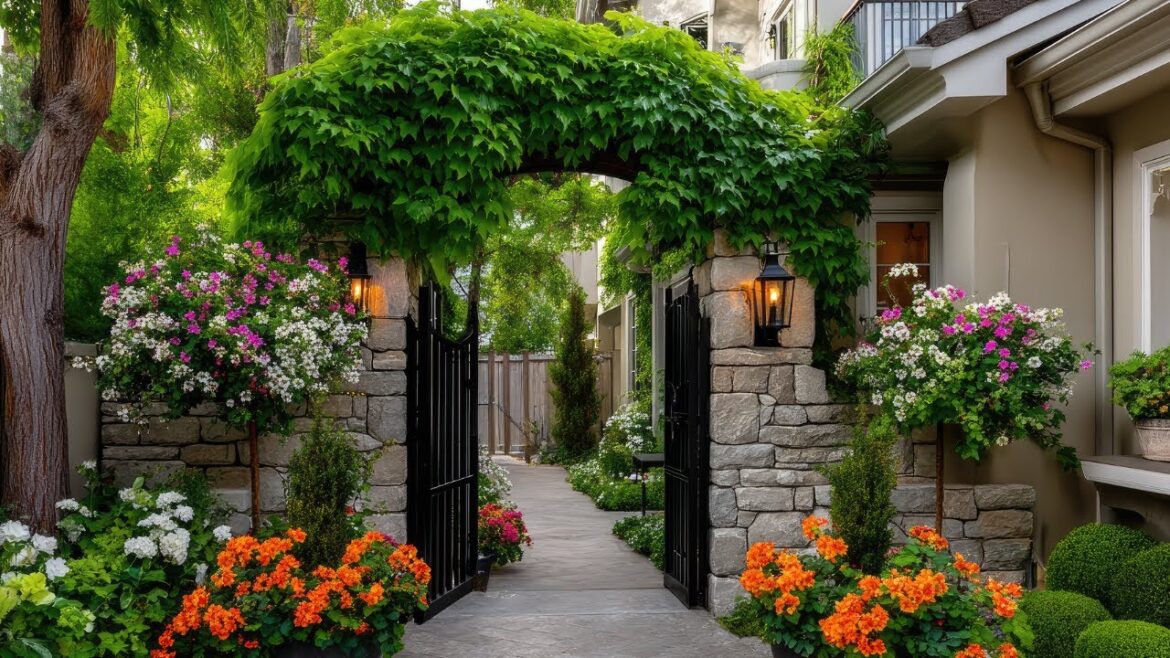 Revamp Your Entryway | Small Front Yard Garden Gates & Arches That Inspire