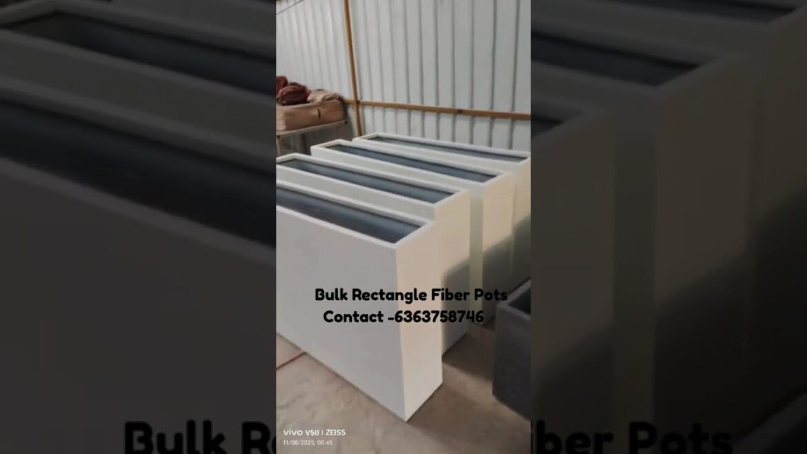 Rectangle Fiber Pots for Landscaping & Bulk Order .FRP Planters#frpplanters #bangaloremanufacturers