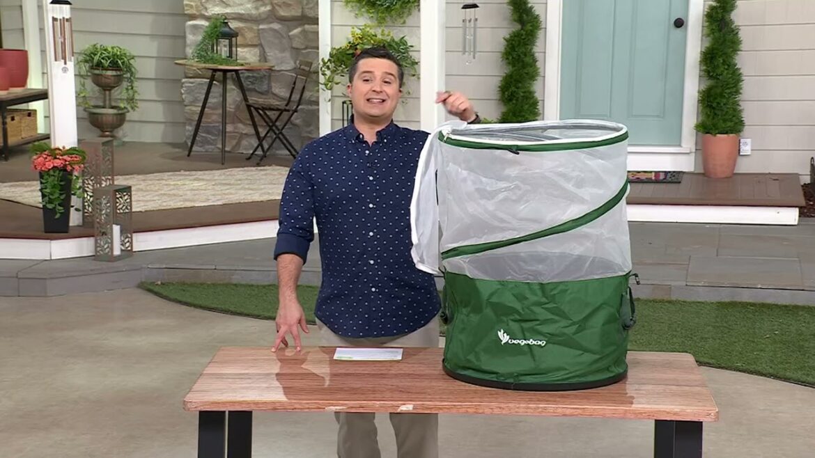 Vegepod Vegebag Self-Watering Container Garden with Zip-off Cover on QVC
