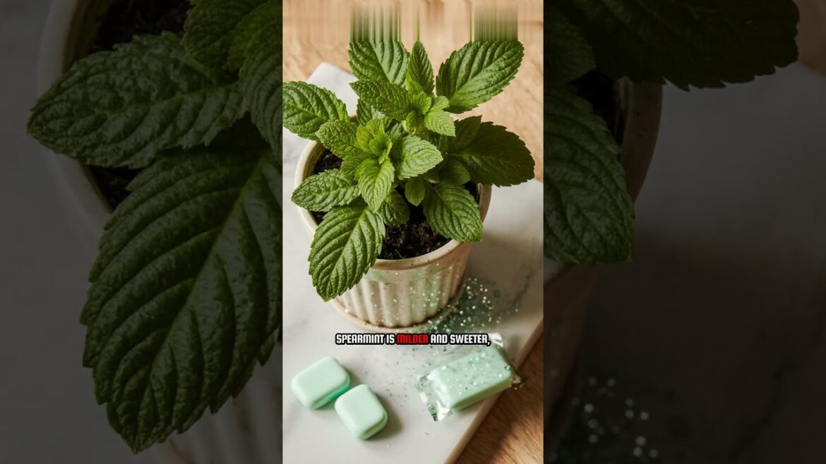 Peppermint vs Spearmint 🌿 What’s the REAL Difference? #herbgarden  #mint #growyourownfood   #garden