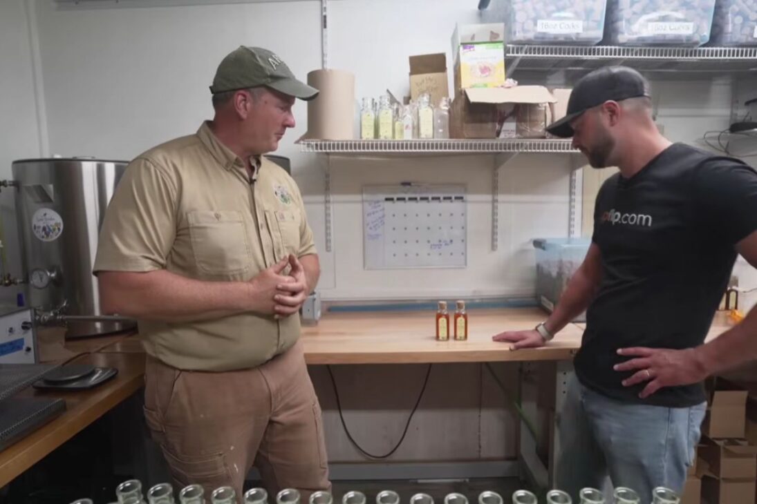 Honey on a large scale: beekeeping by a former soldier details beehives, marketing, and supermarket entry, including margins, costs, and risk management.