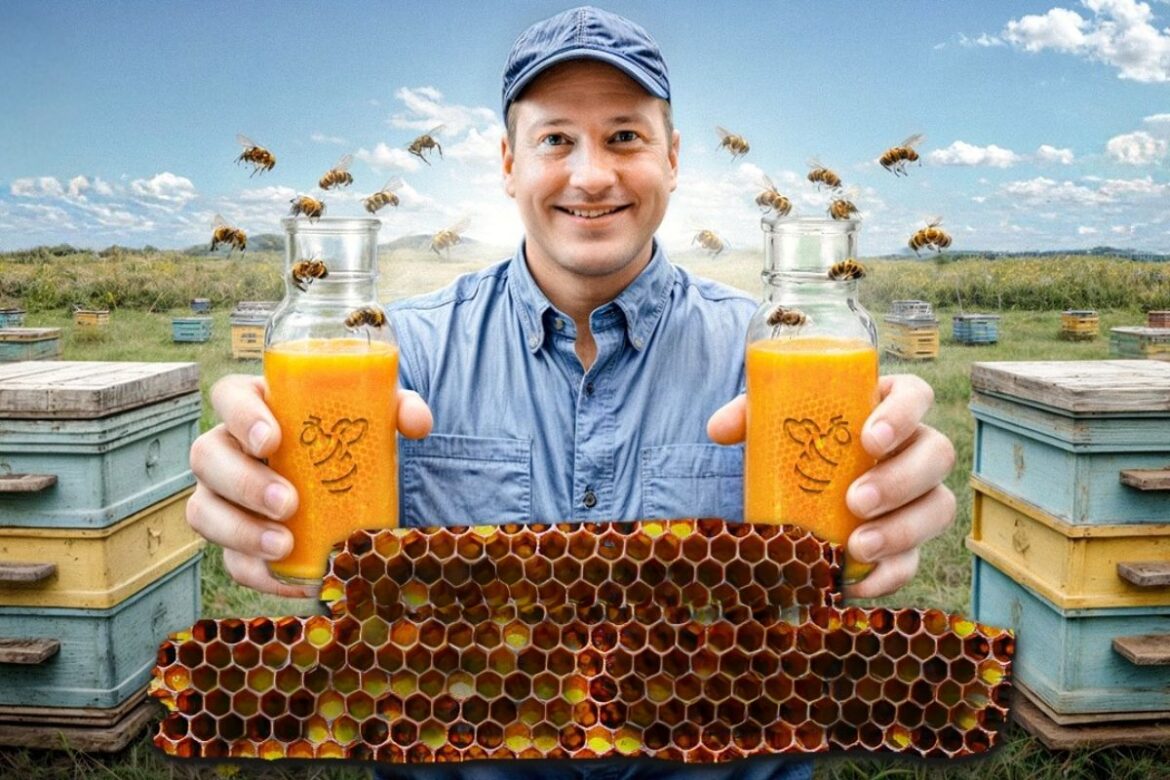 Honey on a large scale: beekeeping by a former soldier details beehives, marketing, and supermarket entry, including margins, costs, and risk management.