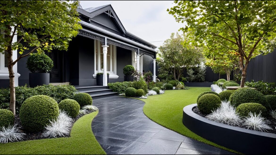 Refreshing Green Front Yard Ideas: Stunning and Harmonious Landscaping for Your Home