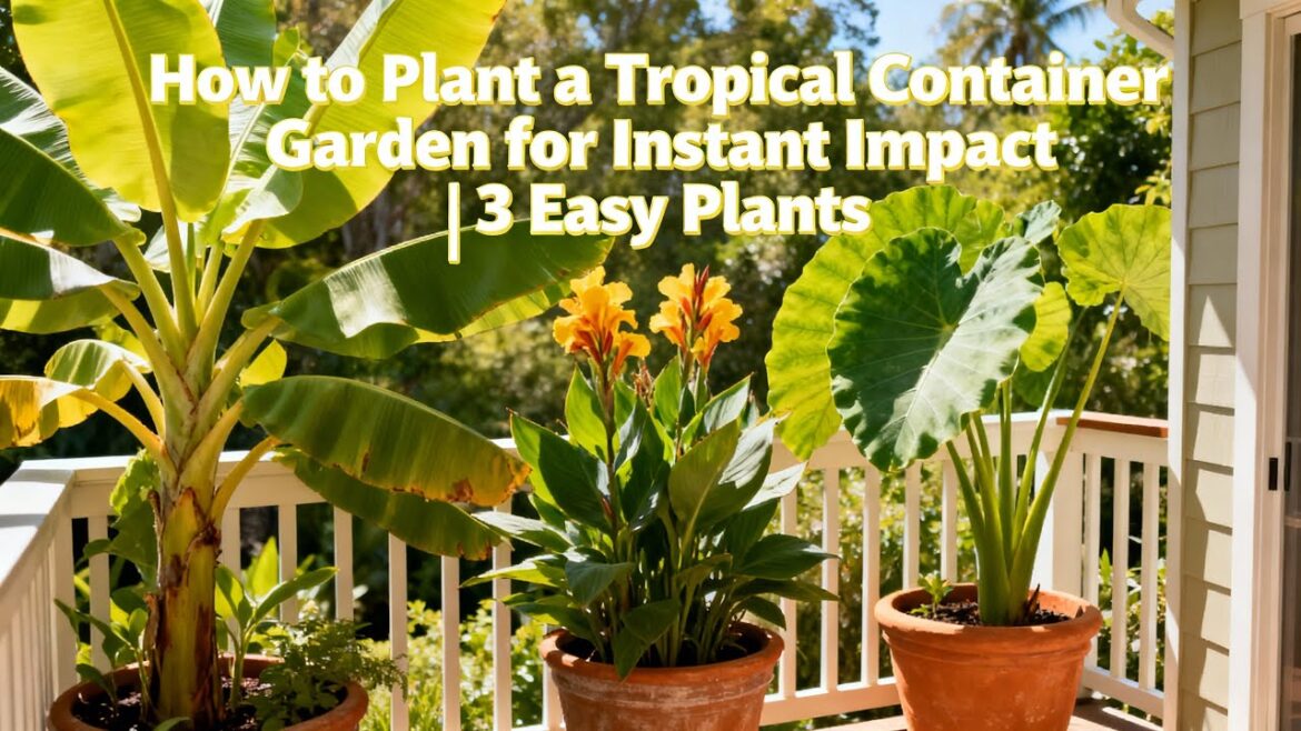How to Plant a Tropical Container Garden for Instant Impact | 3 Easy Plants