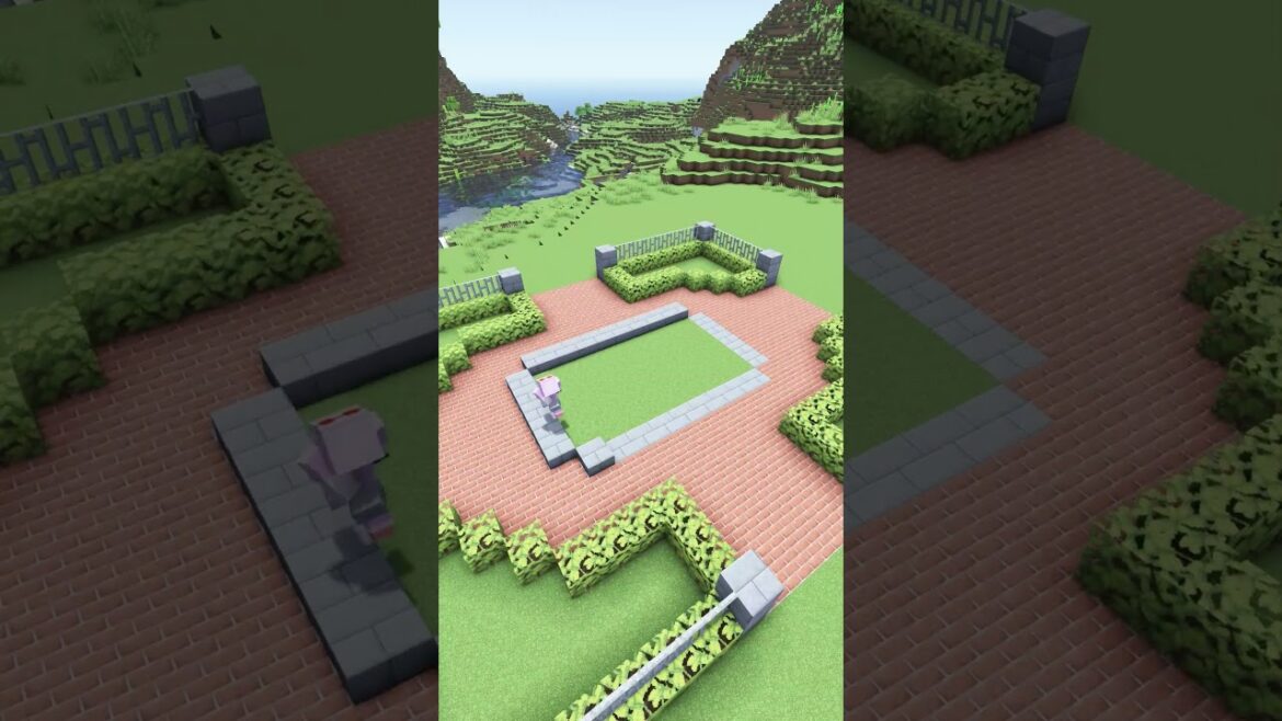 Minecraft Garden Design🌞 #shorts #minecraft