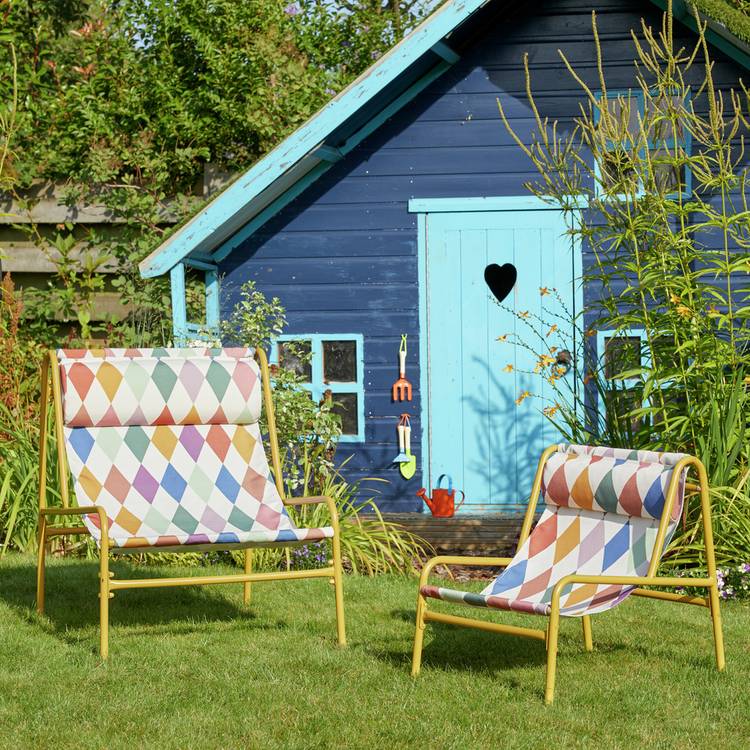 Habitat x Harlequin Teka Metal Garden Chair