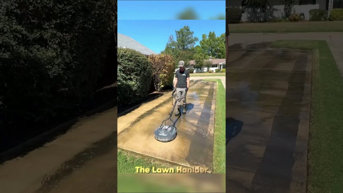 Cleaning Yards | Mowing | Pressure Washing ✨ #shorts #satisfying #gardening