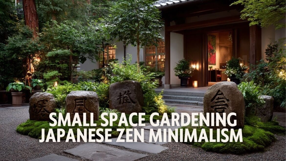 Small Space Gardening with Japanese Zen Style Calm, Balance, and Minimalism