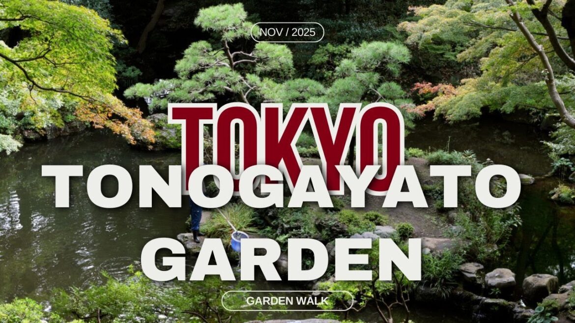 Tonogayato Garden Walk | 4K Tokyo Japanese Garden Tour 2025