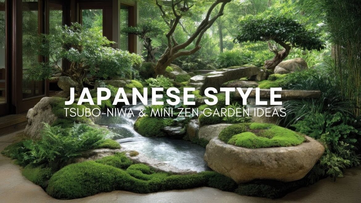 Japanese Style  Indoors Garden  with Tsubo Niwa & Mini Zen Garden Ideas