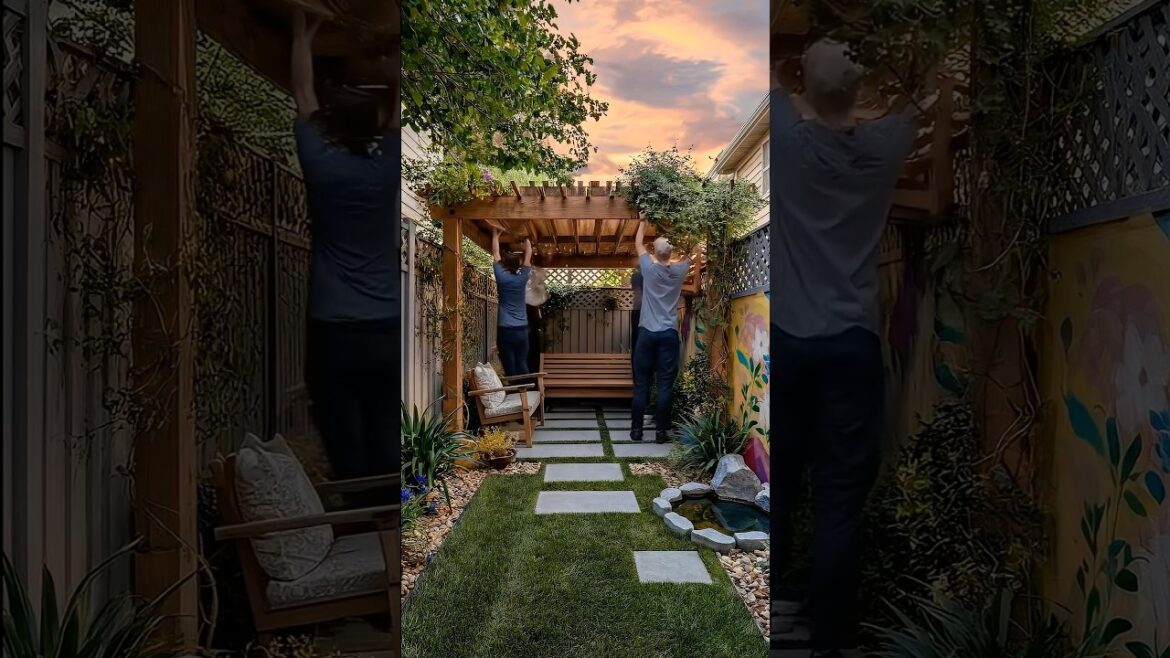 This backyard didn’t look like this before…😍