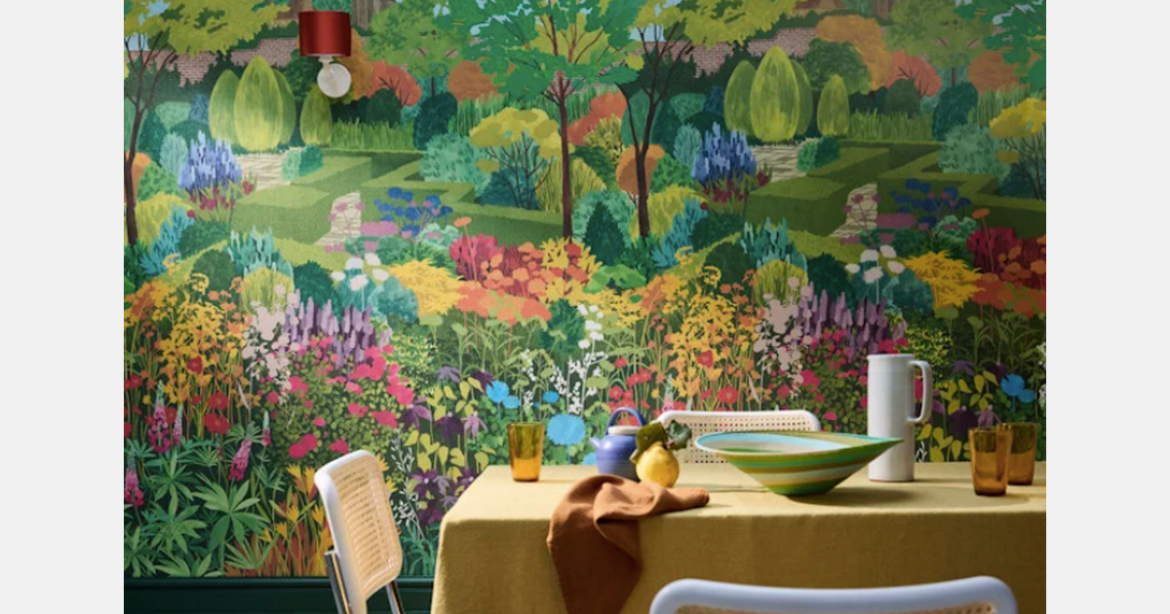 Little Greene expands National Trust collaboration with "In the Garden" wallpaper collection