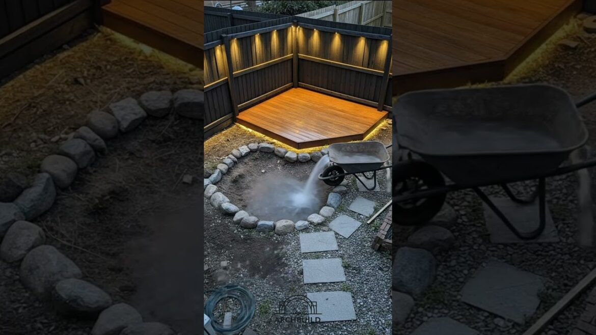 Modern Small Garden Design Ideas 💡 Decking & Lighting Makeover | ArchBuild Studio