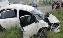 Several injured when a taxi and a car collided at the R617 Mphophomeni intersection