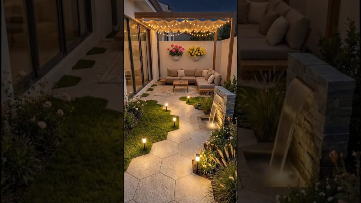 Amazing Side Yard Concept | Creative AI Design Inspiration #BeforeAfter #GardenMakeover #shorts