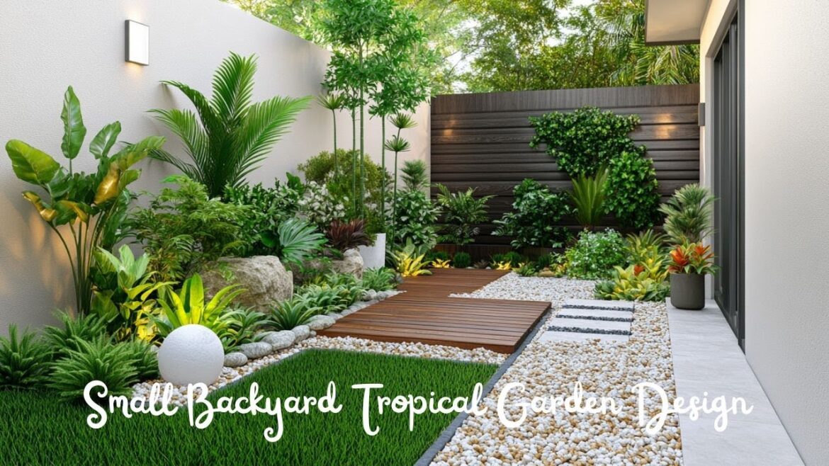 Small Backyard Tropical Garden Design Modern Landscaping Tips for Compact Outdoor Living