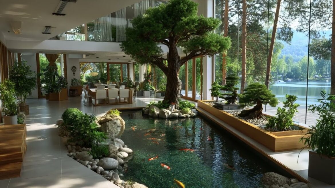Modern Tropical House with Indoor Koi Pond | Breathtaking Water Garden & Tranquil Design Ideas 2026