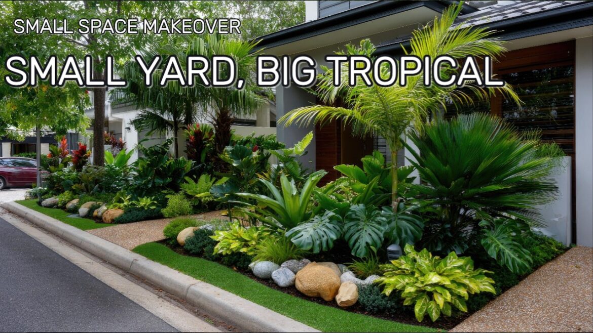 2026 Front Yard Makeover: Tropical Oasis in a Small Space with Modern Design 2026 Front Yard Makeover: Tropical Oasis in a Small Space with Modern Design