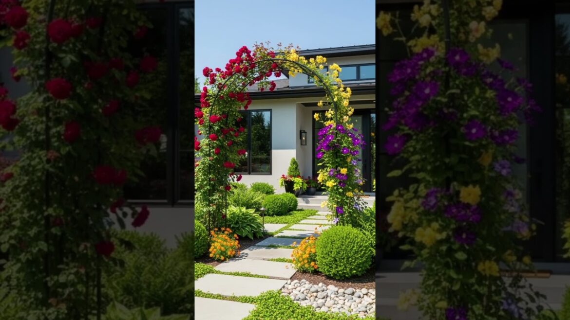 Transform Your Front Yard Into Stunning Garden Arches & Gates Ideas!