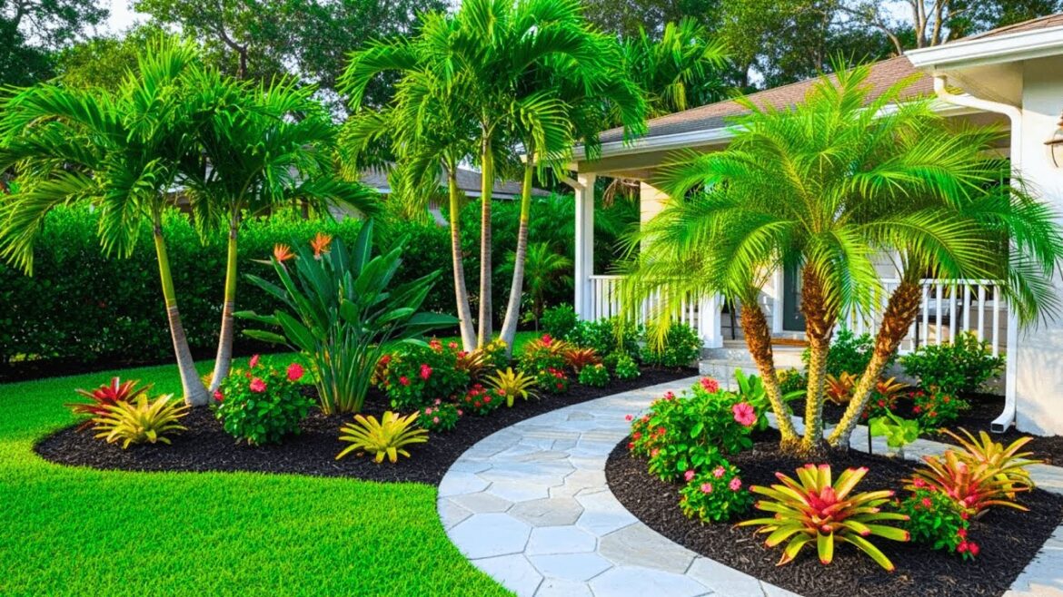Tropical Front Yard Garden Ideas That Instantly Boost Curb Appeal