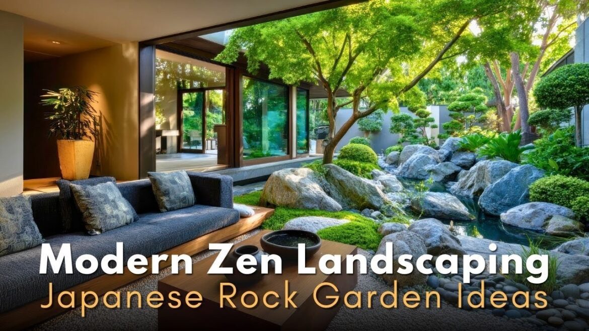 Japanese Rock Garden Design for Luxury Modern Homes