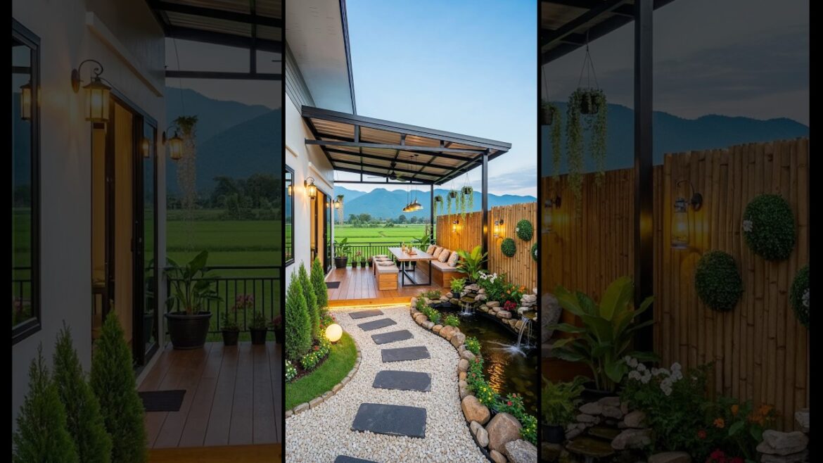 This backyard was completely unusable... until now #beforeandafter #diy #transformation