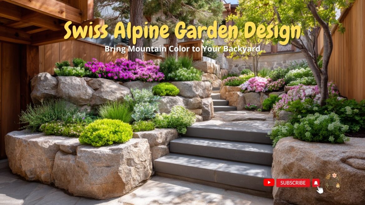 🌸🏔️ Swiss Alpine Garden Design | Bring Mountain Color to Your Backyard 🌿✨
