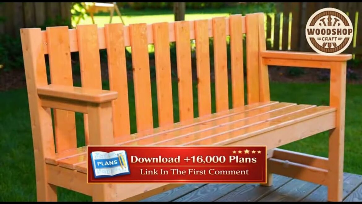 Outdoor Garden Cedar Bench Build - Easy Woodworking Plans Anyone Can Follow