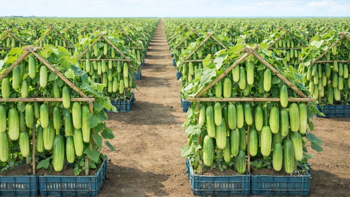 Container Cucumber Growing for Big and Fresh Year Round Fruit Container Cucumber Growing for Big and Fresh Year Round Fruit