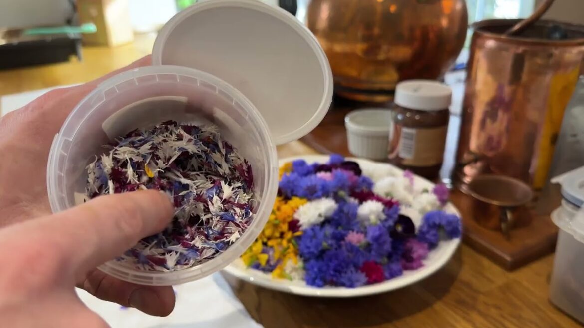 Harvesting And Drying Edible Flowers