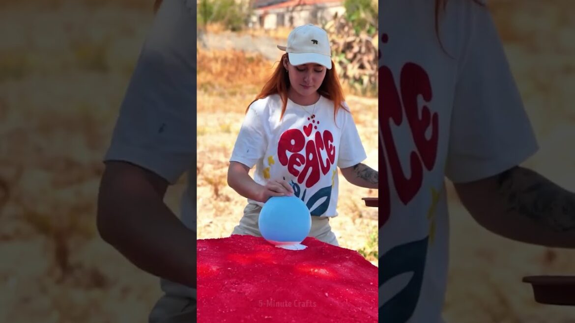 DIY mushroom table from a broken umbrella โ๏ธ๐ #crafts #backyard DIY mushroom table from a broken umbrella โ๏ธ๐ #crafts #backyard